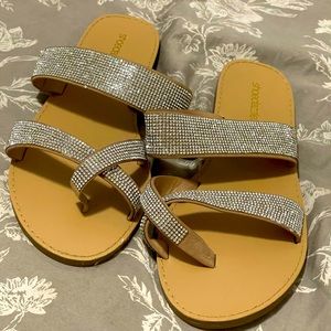Sparkly strappy women’s sandals